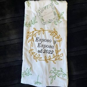 Esposo y esposa est. 2022 Double towel set